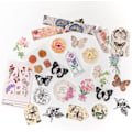 Miniatyrbillede 5 af 5: 260 stk Vintage Scrapbooking Stickers - DIY Retro Journaling Kit