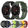 Miniatyrbillede 3 af 5: For Garmin Epix Gen 2 22mm Horisontal Tekstur Silikone Rem Med Fjernelsesværktøj SNC Yellow