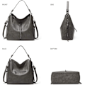 Miniatyrbillede 2 af 5: Dame Mode Håndtasker Tegnebog Tote Taske Skuldertaske Top Håndtag Satchel Pung