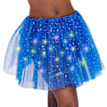 Miniatyrbillede 3 af 5: LED-lys nederdel til kvinder - lysende stjerneskørter - lagdelt ballet-tutus - elastisk mesh