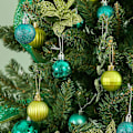 Miniatyrbilde 4 av 5: 24 stk julekulepynt i 24 karat gull, knusesikre julepynt til å henge på juletreet