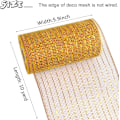 Miniatyrbillede 2 af 5: Deco Mesh 5,9 tommer x 30 fod Dekor Mesh Bånd med Metallic Foil Deco Mesh