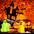 Miniatyrbillede 4 af 5: Forme, 2 stk 3D Stor Halloween Spøgelsesform