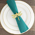 Miniatyrbilde 2 av 5: Perlebesatte serviettringholdere sett for feriebryllup jul Thanksgiving,