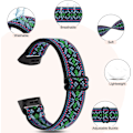 Miniatyrbillede 3 af 5: Nylon til Fitbit Charge 4/3 (kompatibel) - Justerbar sportsrem