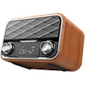 Miniatyrbillede 1 af 5: Bluetooth Retro Radio med Aux/fm, Backup Radio med Antenne, Klar Lyd, Høj Bluetooth Bærbar Bluetooth Højttaler Med Kompatibel Android Tablet