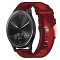 Miniatyrbillede 1 af 5: Til Garmin Vivomove 20mm Nylon Flettet Rem YQI Red