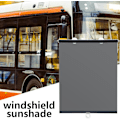 Miniatyrbild 2 av 9: Hopfällbart solskydd för framrutan - Sugkopp lastbil vindruta Anti-UV solskydd, transparent fönster solskydd för roadtrip passagerarskydd för