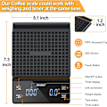 Miniatyrbild 4 av 5: Digital Kaffevåg - 0,1g/3kg Precision, Timer, Vattentät, Stor LED-display (Svart)