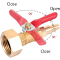 Miniatyrbillede 3 af 5: Messing vinteriser blæseadapter, 1/4 tommer han hurtigkoblingsstik