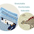 Miniatyrbild 3 av 7: Bys Tjocka Bomullssockor K Varma Sockor Vinter Termiska Crew Sockor Dinosaurie 9032/Bys 8-10 År Dinosaurie 9032/Pojkar 8-10 År