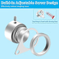 Miniatyrbild 5 av 5: 1\" Flaggstångsringar Clips - Roterande Flaggstångssvängbara Clips (Silver - 2PCS)