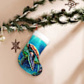 Miniatyrbild 9 av 9: Sjösköldpadda Diamantmålning Tryck Julstrumpa Julpynt Kaminhängande Julstrumpor För Familj Semester Julparty Dekorationer 4