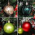 Miniatyrbild 5 av 5: Julgransprydnader, 40 st julgranskulor set krossäkra
