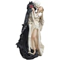 Miniatyrbillede 3 af 9: Ebros Bryllup Brud og Dødens Engel Grim Reaper Skelet Kys Figur 14,25\" Høj Kærlighed Dør Aldrig De Dødes Dag DOD Kranier Ossuarium Makaber