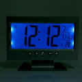 Miniatyrbild 5 av 9: Bordsur, LCD-display Digital Sound Sensor Klocka Bordslarmklocka med Smart Nattljus och Snooze Tid/Kalender/Temperatur Display(Silver)