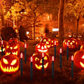 Miniatyrbillede 6 af 7: 19,5Ft Halloween stilys belysning udendørs, Halloween dekorationslys med 10 C18 flammepærer og sorte blodtårer, stik i stien