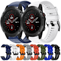 Miniatyrbillede 3 af 5: Til Garmin Fenix 5x Plus Metal Spænde Solid Color Silikonurrem ZRO White