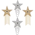 Miniatyrbillede 1 af 3: Rhinestone Star Applique Patch til Tøj DIY