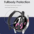 Miniatyrbillede 3 af 5: Skærmbeskyttelse og etui til Samsung Galaxy Watch 5 44mm, ramme