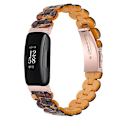 Miniatyrbillede 1 af 5: Til Fitbit Inspire 2 / Inspire Oval Resin Watch Band UOU Leopard