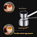 Miniatyrbilde 4 av 5: Sett i rustfritt stål - 2 stk for myk-kokte egg