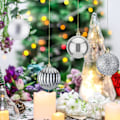 Miniatyrbilde 2 av 5: 24 stk 1,57\" (40 mm) julekulepynt til juledekorasjoner,