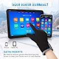 Miniatyrbillede 5 af 5: 2 par kvinders touch screen vinterhandsker - sms-handsker