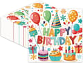 Gratulerer med dagen papirservietter Engangs dessertservietter Festutstyr til babyshower, bryllup, bursdag, barfest