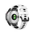 Miniatyrbild 1 av 5: 22mm Snabbkoppling Tvåfärgad Silikonklockarmband För Garmin Fenix 7 / Epix UWS White Black