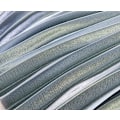 Miniatyrbilde 3 av 3: Elastisk midje, trekkspill-foldet, metallisk lang festkjole for kvinner