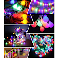 Miniatyrbilde 5 av 7: Batteridrevet USB 2 i 1 lyslenke - 40ft 100 LED globe lyslenke med timer og minnefunksjon og 8 moduser lyslenke for jul