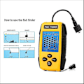 Miniatyrbillede 5 af 5: Fiskefinder Bærbar 100m Bærbar Sonar Lcd Lokke Ekkolod Fiskefinder Transducer Detektor Fiskefinder Til Udendørs