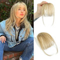Miniatyrbilde 1 av 5: Clip In Bangs 100% Menneskehår Bangs Clip In Hårforlengelse Clip