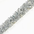 Miniatyrbillede 5 af 5: 25 ft lang rulle sølv tinsel twist guirlande, skinnende metalliske folie dekorationer