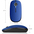 Miniatyrbillede 5 af 5: Trådløs mus. 2,4G Slim Portabel Optisk Tyst Klik