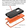 Miniatyrbilde 3 av 6: Erstatning TPE Gummi Ytre Skall Kompatibelt med Defender Series Deksel for Galaxy S21 Ultra Svart Svart