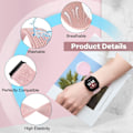 Miniatyrbillede 4 af 5: Elastisk rem kompatibel med Fitbit Versa 3/Sense: Justerbar strækbar nylon sportsudskiftningsarmbånd