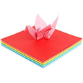 Miniatyrbillede 3 af 5: 100 stk. Origamipapir til børn, 6x6 tommer, 20 levende farvede foldepapir, dobbeltsidede Origami-firkanter
