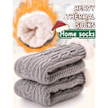 Miniatyrbild 4 av 5: Damtofflor Fuzzy Socks Fluffy Cozy Cabin Varm Vinter Mjuk Tjock Bekväm Fleece