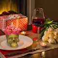 Miniatyrbillede 4 af 5: Halloween lys i 3D kranieform med rosenblomst