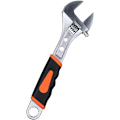Miniatyrbilde 1 av 5: Universal Spanner Mini Mutter Nøkkel. Åpning Kjeve TPR Grip Justerbar Skiftenøkkel