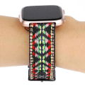 Miniatyrbillede 4 af 5: For Fitbit Versa Etnisk Stil Ægte Læder Rem LEQ Colorful