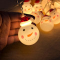 Miniatyrbild 3 av 3: Julgransdekorationer Julsnögubbe LED ljusslinga 4,8m