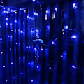 Miniatyrbillede 5 af 7: Solcelle Net Lights Udendørs Mesh Lights Blå, 192 LED Net Lights Jul, Vandtæt 19 Tilstande Solcelledrevne Træ Wrap Lights til Hegn, Have,