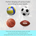 Miniatyrbilde 2 av 5: 3 ST Akryl Ball Stativ Holder - Display Stativ for Sportsballer