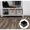 Miniatyrbillede 6 af 7: 8 stk. firkantede stolbenbeskyttere, skridsikre gummistolspidser, sorte bord- og stolbenbeskyttere til gulv, 2\" x 2\" (50mm x 50mm), sorte 50x50mm/2\\ sorte