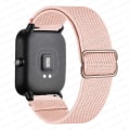 Miniatyrbild 1 av 5: 20mm/22mm Armband för Amazfit Gts 4//2/2e/3/gts2 Mini/gtr 4/3/pro/gtr2/47mm/stratos Nylon Elastiskt Klockarmband Amazfit Bip Rem Pink Sand 22mm