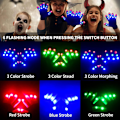 Miniatyrbild 2 av 5: 1 par LED-handskar Light Up-handskar för barn