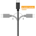 Miniatyrbilde 3 av 5: Micro USB-kabel Android-lader [6-pakning 5 fot] Nylonflettet hurtig